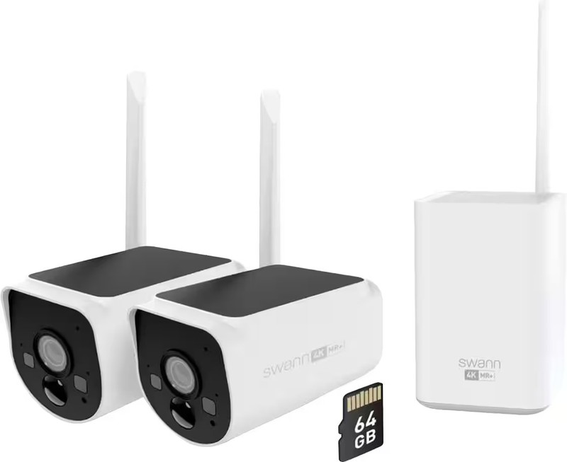 Swann – MaxRanger Version 2 4K Solar Wireless Security System W/ Base Station…