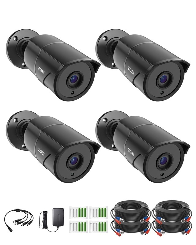 4 Pack 1080p Home Security Cameras with Audio Recording,Built-in Microphone,2…