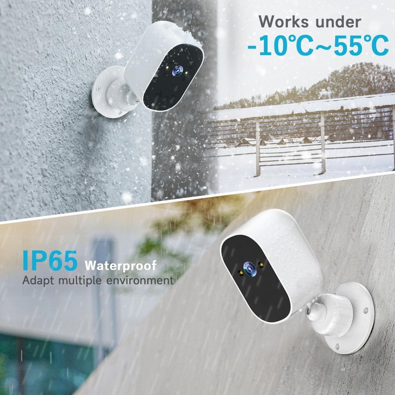 XVIM Outdoor Solar Camera 4MP WiFi Battery Solar Home Security Camera System gallery