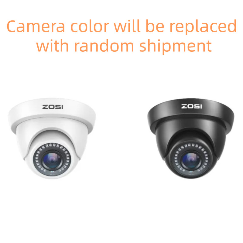 ZOSI H.265+ 8 Channel 5MP Lite CCTV DVR 2 1080P Outdoor Security Cameras System gallery