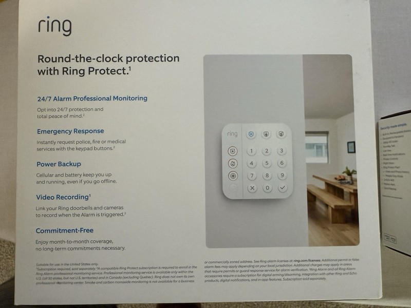 Ring 2nd Gen 4K11SZ-0EN0 Wireless Alarm Home Security Kit - 5 Piece gallery