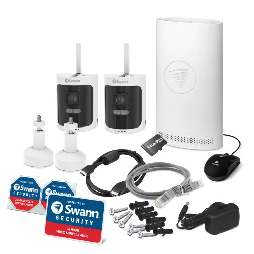 AllSecure600 2K Wireless Security Kit with 2 x Wire-Free Cameras & NVR Tower gallery