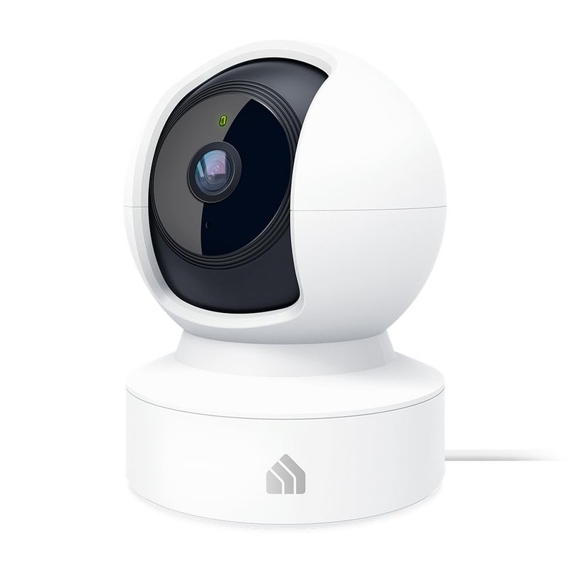 Kasa 2K+ Indoor Pan/Tilt Wired Security Camera - 1 Count (Pack of 1), White