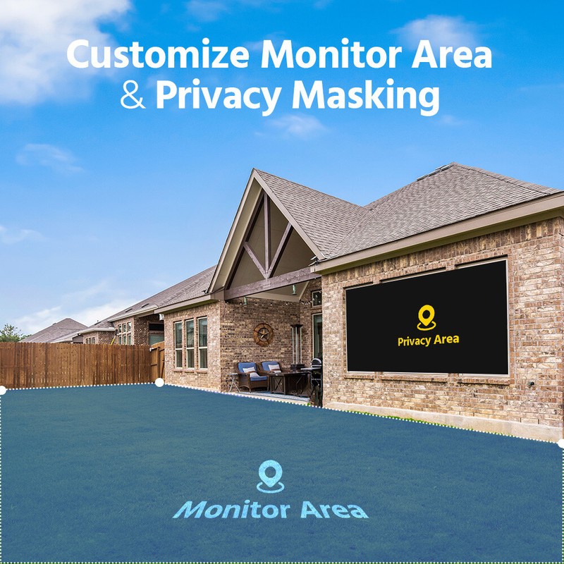 ANNKE 5MP Wireless Security Camera System 7" Monitor 4CH NVR Two Way Audio P2P gallery