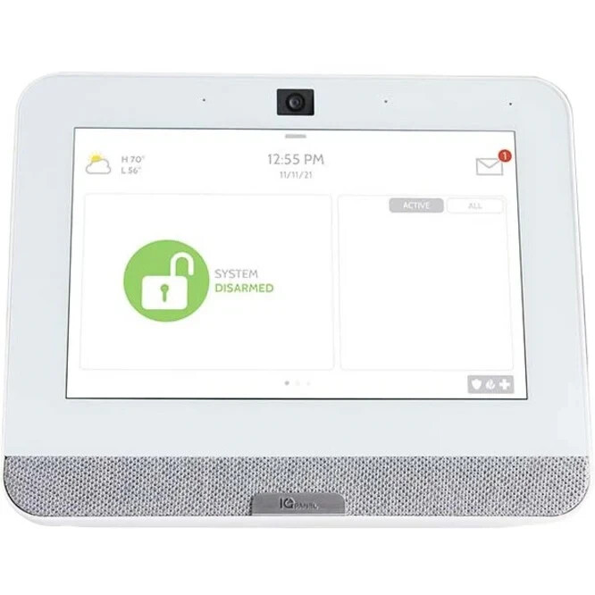Qolsys IQP4004 AT&T IQ Panel 4 PowerG + 319.5MHz, 7″ All-in-1 Touchscreen, White