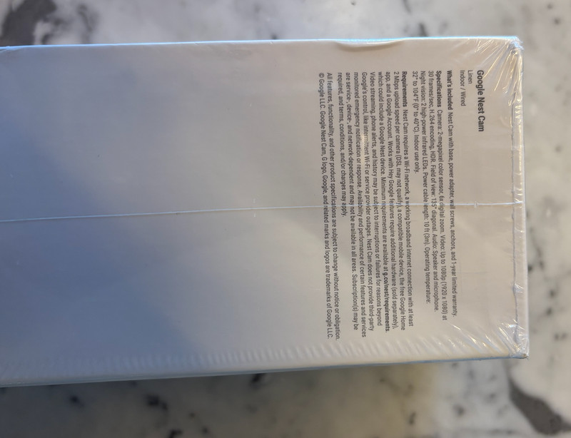 Google Nest Cam - Indoor - Wired - 2nd Generation - Brand new in plastic gallery