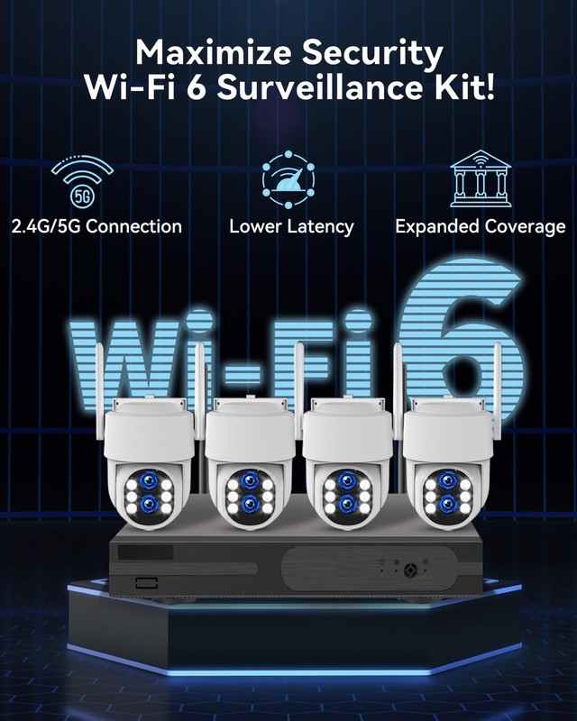 Wireless Security Camera System Outdoor: Dual Lens 6MP 10X Hybrid Zoom Auto-T... gallery