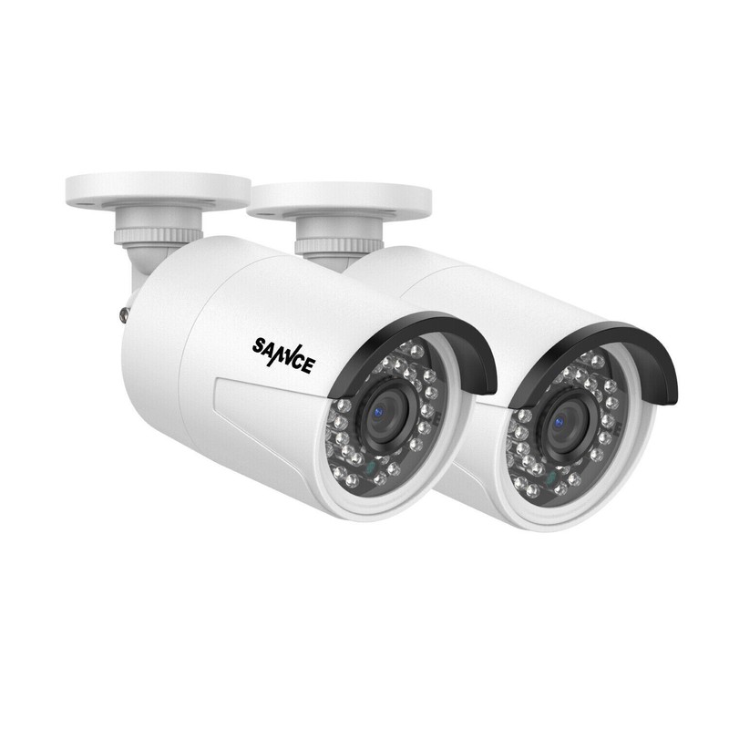 SANNCE 2pcs 3MP POE Security IP Camera Two Way Audio Outdoor for N98PBD System