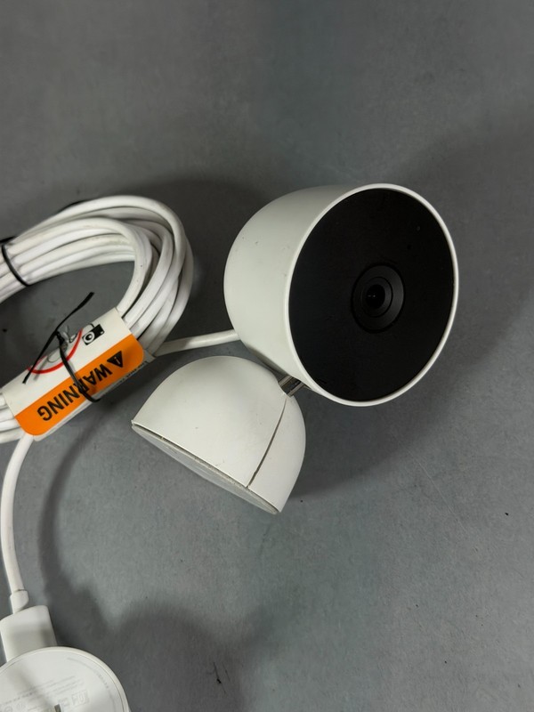Google Nest Security Cam Indoor 1080p Wired 2nd Gen GJQ9T (Snow) - Lot of 2 gallery