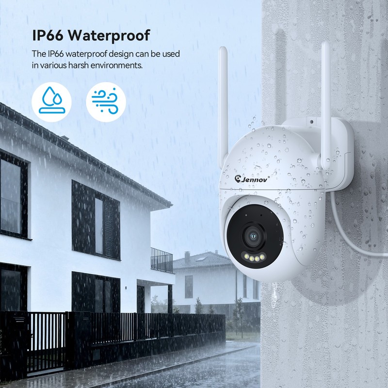 Jennov Wireless 10CH 5MP NVR Two Way Audio WiFi CCTV Security IP Camera System gallery