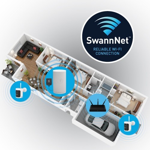 AllSecure600 2K Wireless Security Kit with 2 x Wire-Free Cameras & NVR Tower gallery