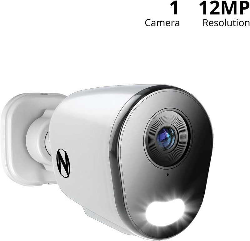 Night Owl CM-FTN12LS-B, 12MP POE Powered Camera with 60Ft Ethernet Cord