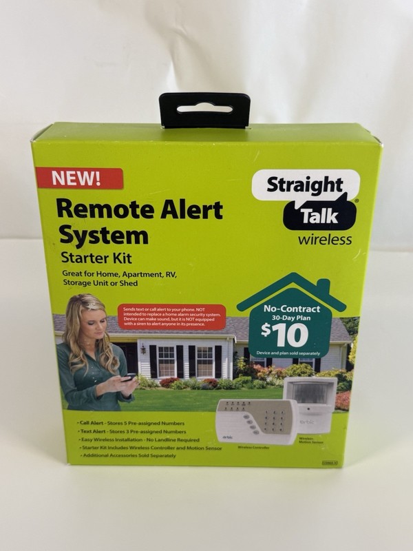 Straight Talk Remote Alert System Starter Kit – Brand New Sealed Home Motion