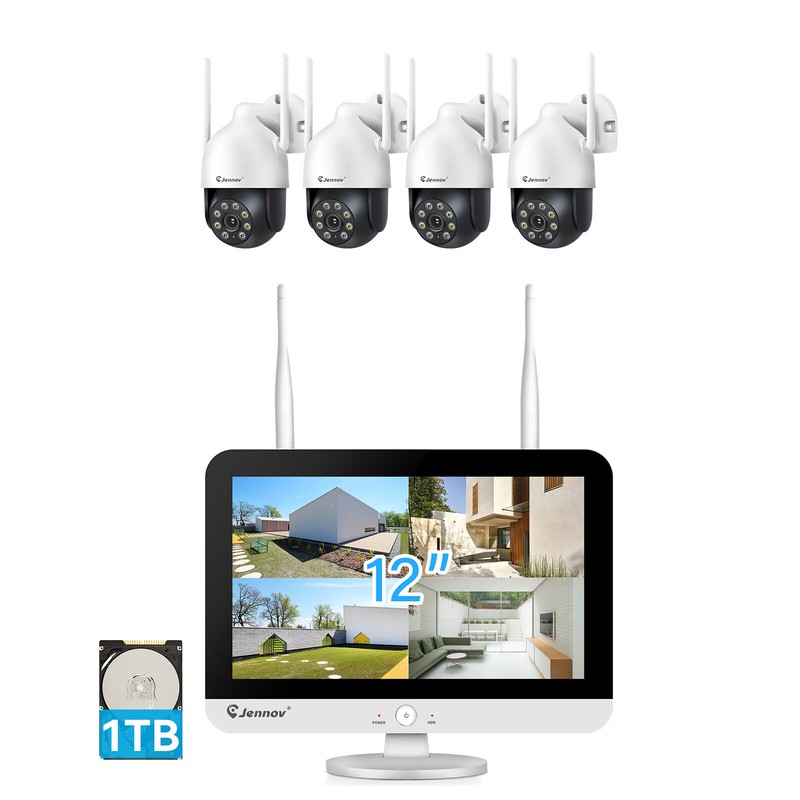 Security Camera System Wireless Monitor Outdoor 1TB Home Outdoor 10CH Audio WiFi