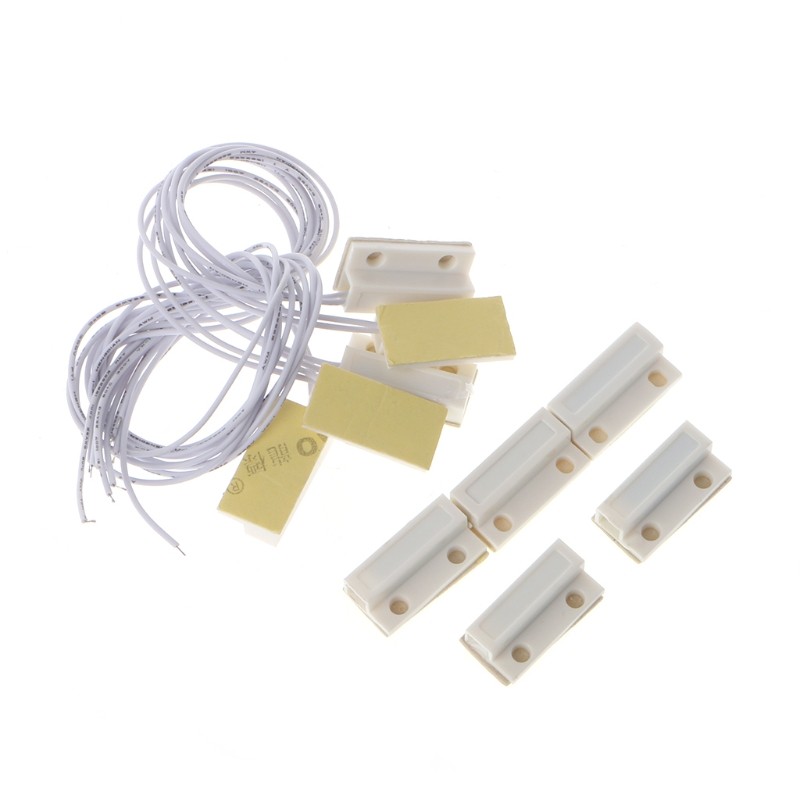 5 Sets MC-38 Wired Door Window Sensor Switch Home Alarm System Detector gallery