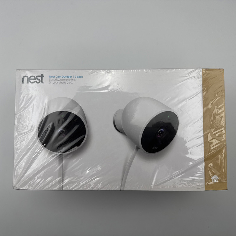 New-Sealed-Google-Nest Cam Outdoor-2-Pack-A0033-NC2400ES-Free Shipping!