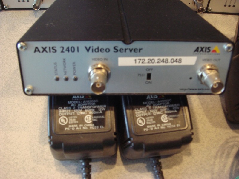 Axis 2401 Video Server Tested complete with power cord 0103-011-01NTSC FREE SHIP gallery