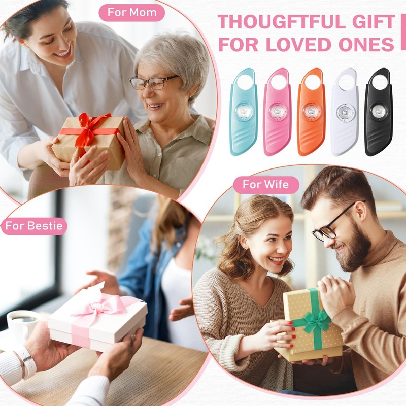 12 Pcs Personal Safety Alarm for Women with LED Strobe Light and 12 pcs Keych... gallery