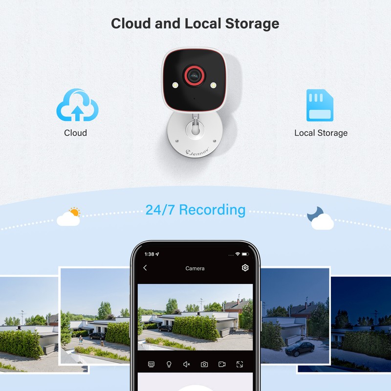 3MP 2.4G WIFI Outdoor Home Camera Wired Security Camera Baby Dog/Pet Camera gallery