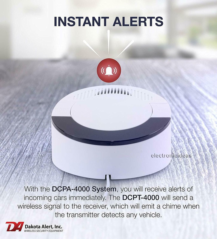 DAKOTA ALERT DCPA-4000 2 WIRELESS VEHICLE DETECT PROBES DRIVEWAY SECURITY ALARM gallery