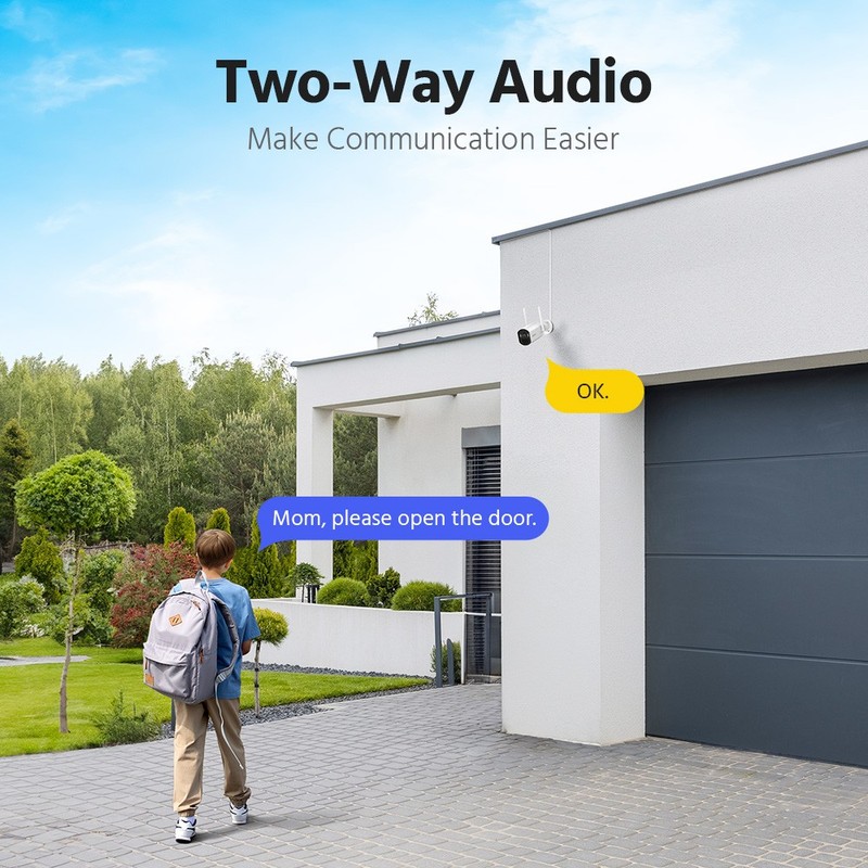 ANNKE Wireless Color Security Camera System Solar Battery Powered 2-Way Audio gallery