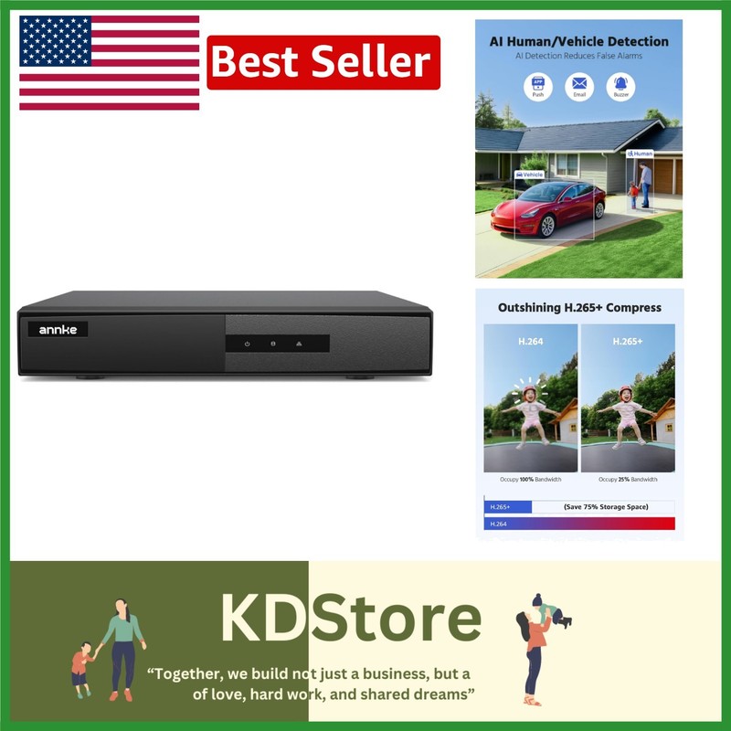 Expandable 3K 5-in-1 DVR for 8 Analog & 2 Cameras – Effortless Remote Viewing