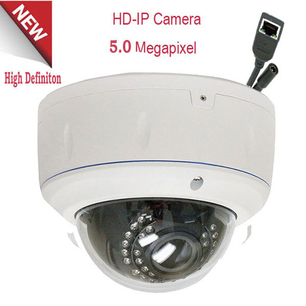 5MP 1920P DOME PoE ONVIF IP Security Camera 2.8-12mm Varifocal Lens IP66 NVR 6