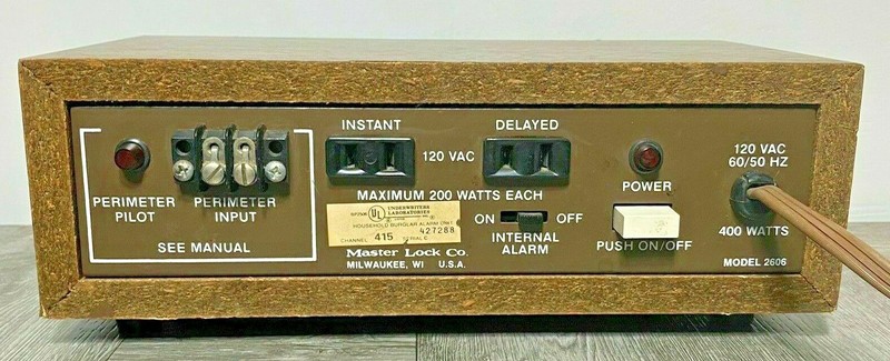 Master Lock Model 2606 Household Burglary Warning System Control Unit Burglar Al gallery