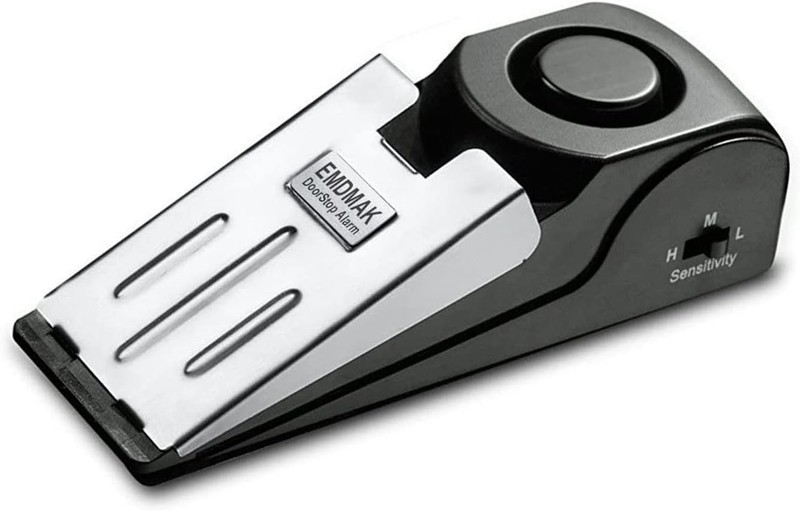 Heavy-Duty Door Stop Alarm with 120DB Siren - Essential for Security Anywhere gallery