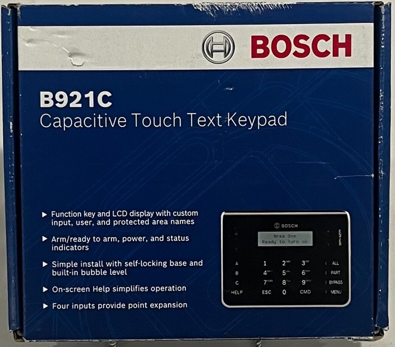 Bosch B921C Capacitive Touch Text Keypad