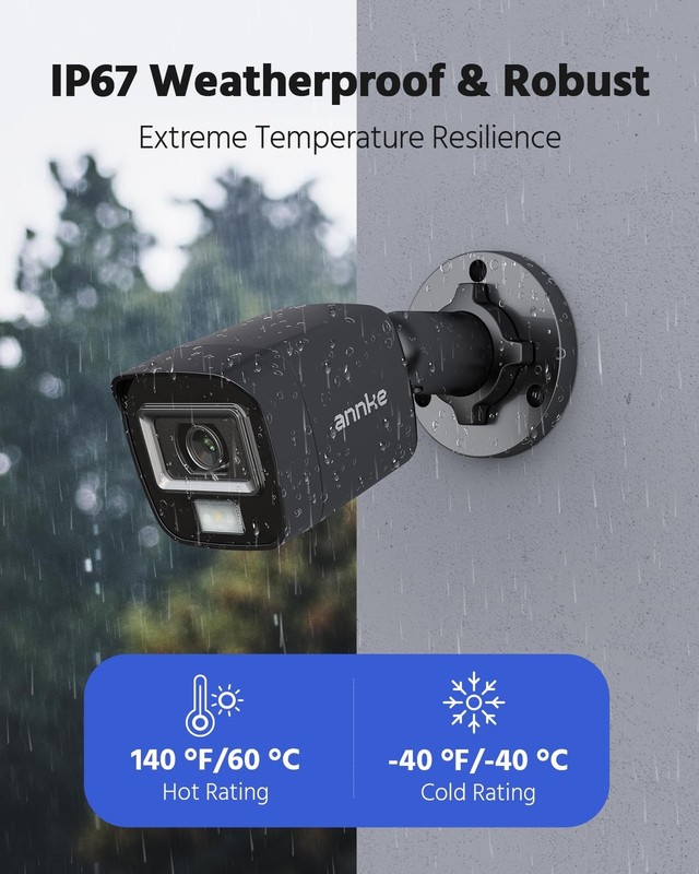 ANNKE 8CH H.265+ 5MP Lite Surveillance Security Camera System with AI Human/V... gallery