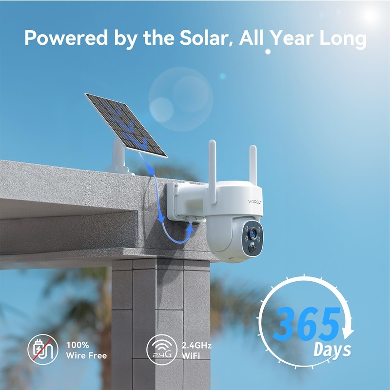Solar Security Camera System Wireless Outdoor with 10CH 10" LCD Monitor NVR,2... gallery