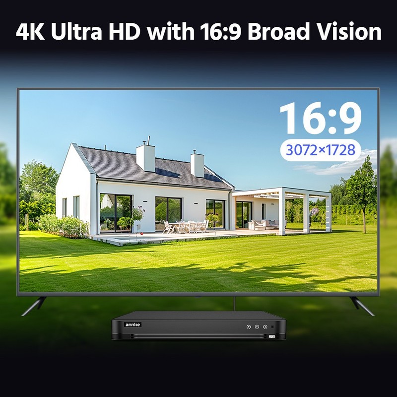 ANNKE 4K Video Security Camera System 8MP 16CH DVR AI Color Night Vision Outdoor gallery