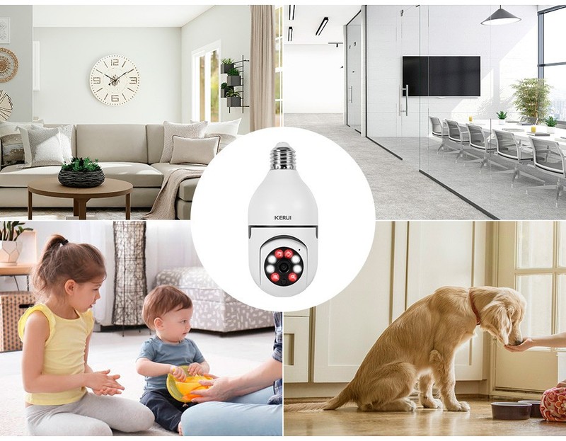 1080P WiFi E27 Light Bulb Camera 3PCS Smart Home Security Surveillance Cameras gallery