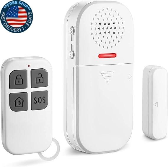 Alarma de puerta ruidosa de 130dB, volumen ajustable, 5 modos de función, neuvo.