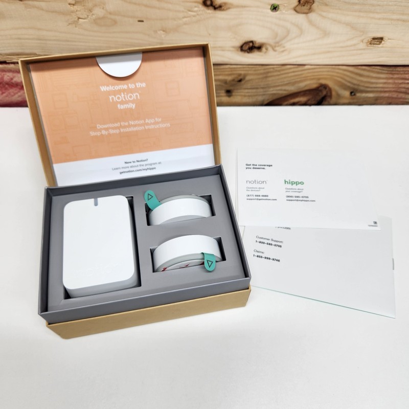 Hippo Smart Home Monitoring System Notion Notb-2S1BW-HIP-H Open Box gallery