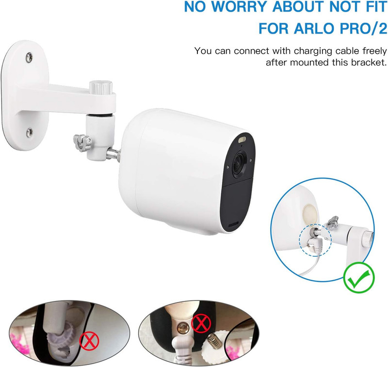 2Pack Security Wall Mount for Arlo Pro/Pro2/Pro3/Pro4/Ultra/Ultra2/Essential Spo gallery