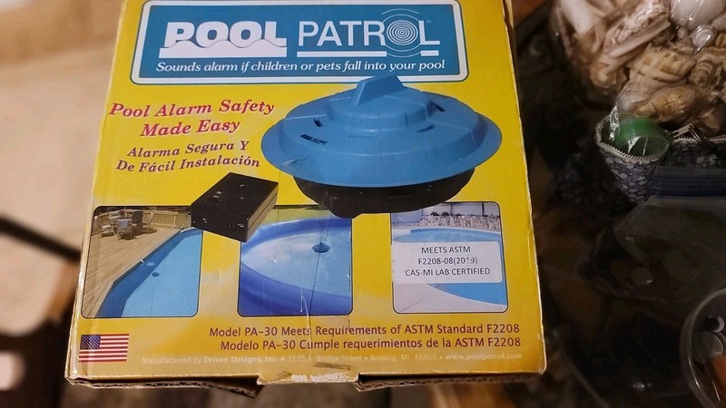 POOL PATROL PA-30 Pool Safety Alarm In Box Box Inground Above Ground 4 Pet Child gallery