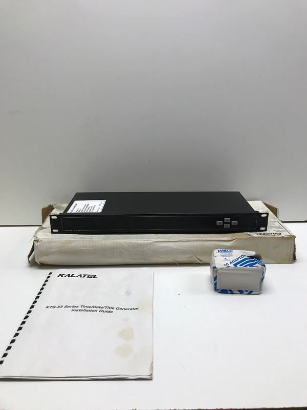 GE Kalatel KTS-53-16 16-Channel Master Time / Date Title Generator (wrs)