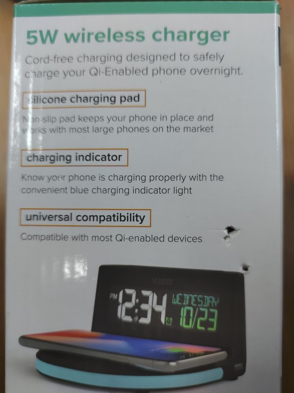 La Crosse Technology Wireless Charging Alarm Clock gallery