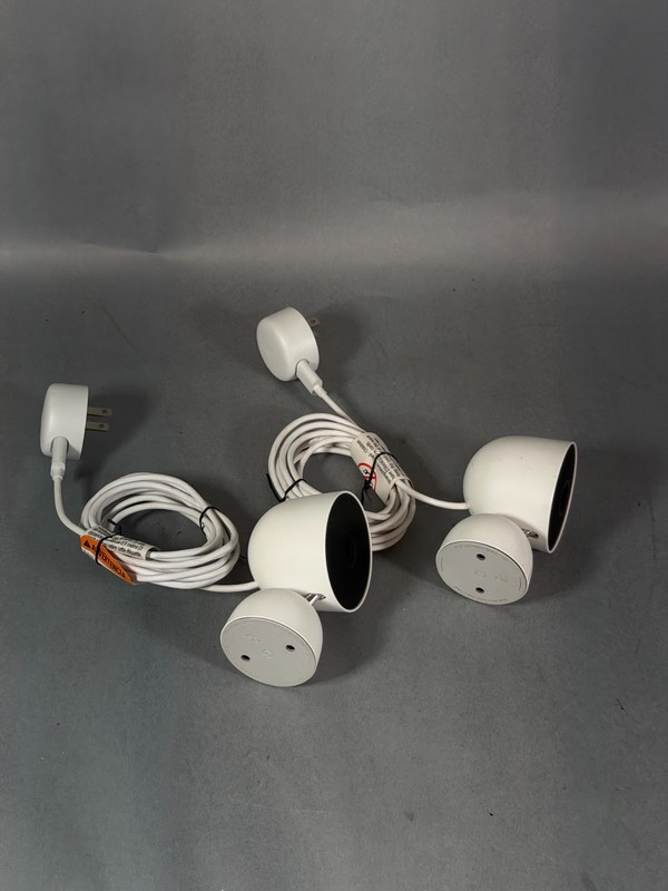 Google Nest Security Cam Indoor 1080p Wired 2nd Gen GJQ9T (Snow) - Lot of 2 gallery