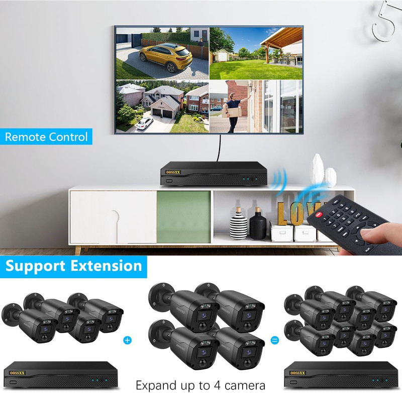 MEJORE 4 PC Camaras Seguridad Protegen Familia Contra Robos Videovigilancia 1TB