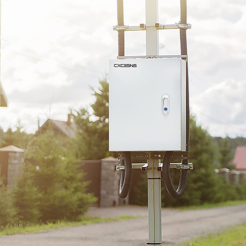 CXCESNS Outdoor Electrical Box 12 x 10 x 6''D NEMA 4X 12 x 10 x 6'', silver gallery