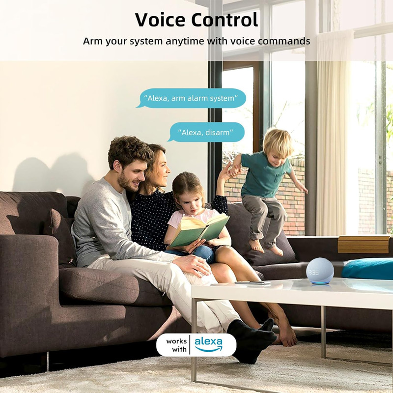 Smart Wireless Alarm System 9-Piece Kit with App Alerts & Alexa Compatibility gallery