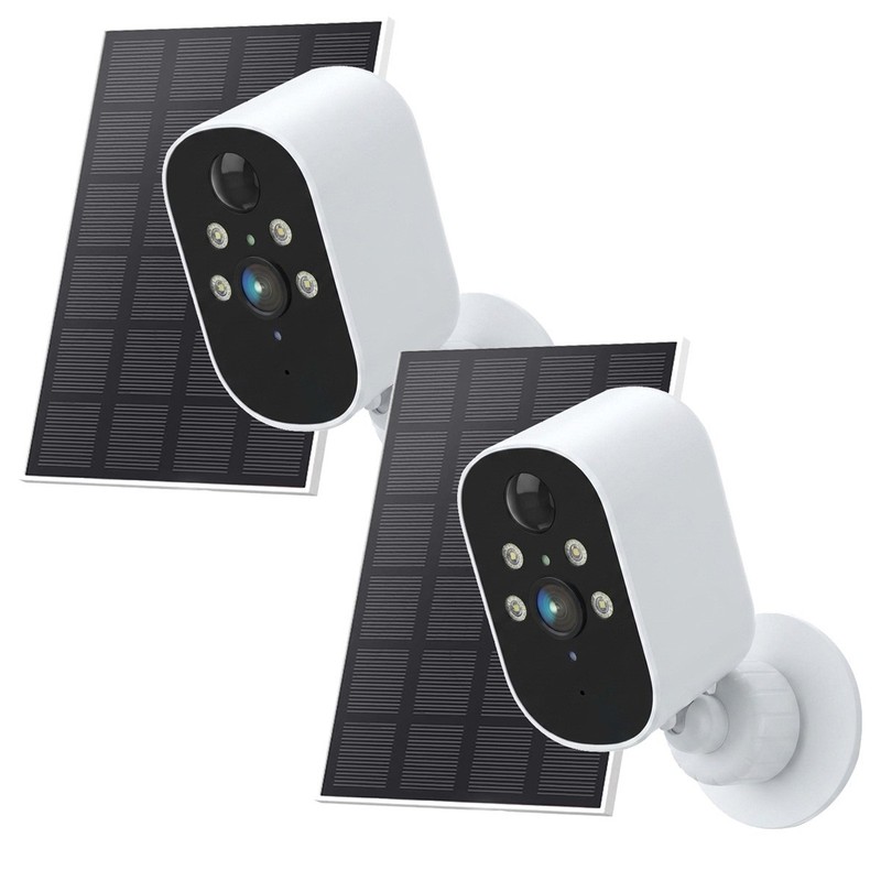 Solar Battery Powered Wireless WiFi Home Security Camera System Outdoor Monitor gallery