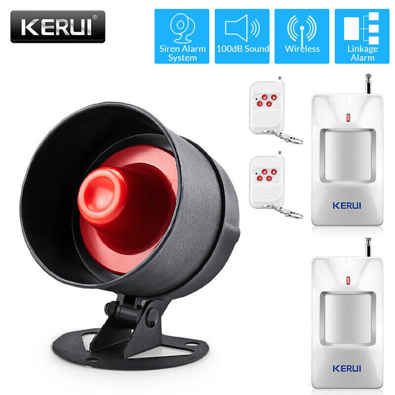 Alarm Home Security System Door Sensor Garage Detect Anti-theft Loud Alert Kit