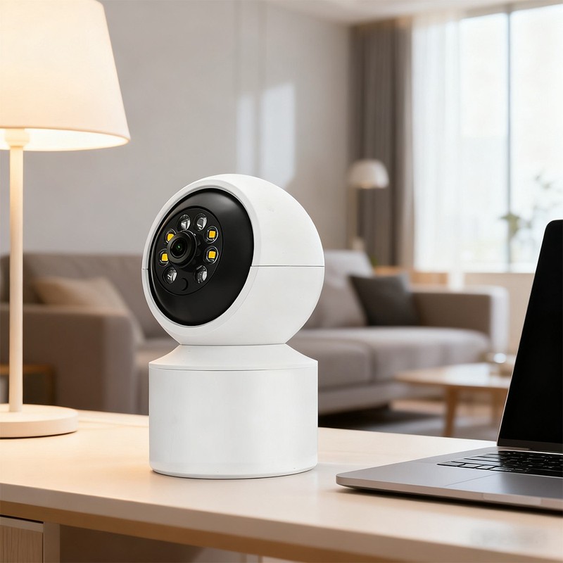 Camara De Seguridad WIFI 360° 1080P PTZ Indoor Monitor Con Vision Nocturna Audio gallery