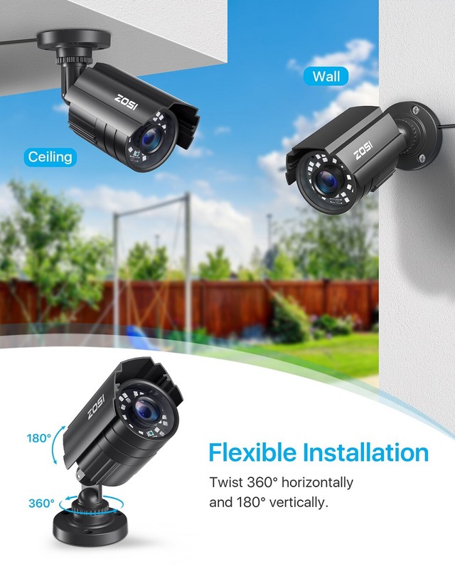 ZOSI 1080P PIR CCTV Outdoor Surveillance Camera System 16CH 4TB HD DVR Indoor gallery