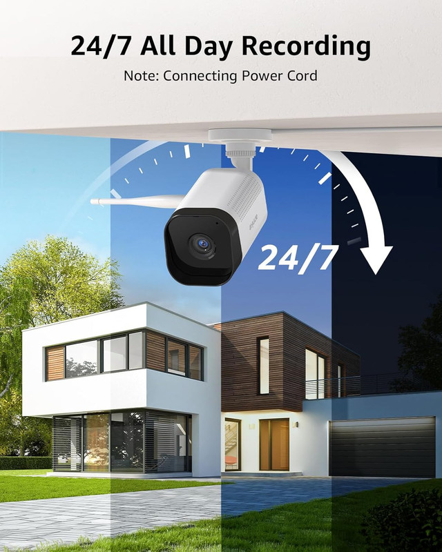 Wireless Camera System, 16CH Expandable 4K NVR, 2 Pcs 5MP Cameras with 8 Pcs 3MP gallery