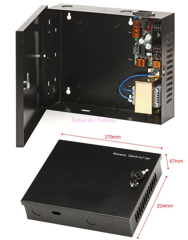 TCP/IP 2 Doors Entry Access Control Systems Kit Deadbolt Electric Drop Bolt Lock gallery